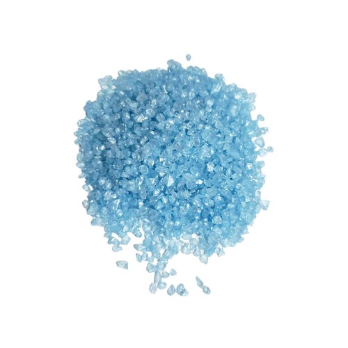 Dekoratif  Kırma Kırık Cam Neon Renk Cam Kırığı - 1 KG  Mavi