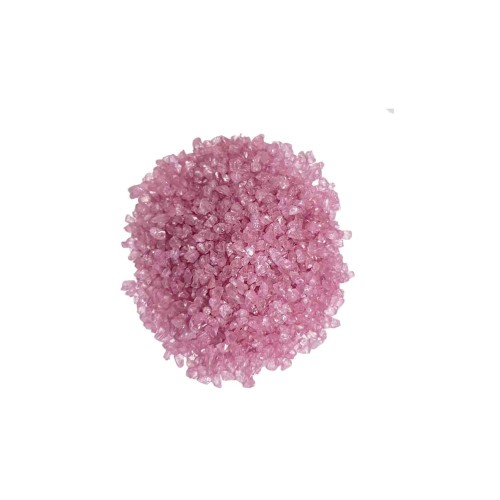 Dekoratif  Kırma Kırık Cam Neon Renk Cam Kırığı - 1 KG  Pembe