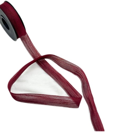 Nopel Keten Kurdele 2.5 Cm  - 20 Metre  Bordo