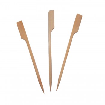 Özel Ahşap Yassı Saplı Çöp Şiş Çubuğu 20 CM - 100 Adet