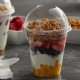 Pet Plastik Limonata Milkshake Bardağı Bombe Kapaklı 350 CC - 25 Adet