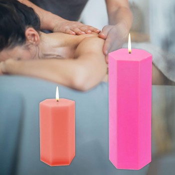 Poli Karbon Mum Kalıbı Altı Köşeli 9.3X5.5 CM Poli Karbon Mum Kalıbı Altı Köşeli 9.3X5.5 CM