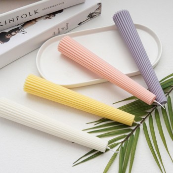 Poli Karbon Mum Kalıbı Dik Çizgili Kalın Şamdanlık Mumu Kalıbı 6254 Poli Karbon Mum Kalıbı Dik Çizgili Kalın Şamdanlık Mumu Kalıbı 6254