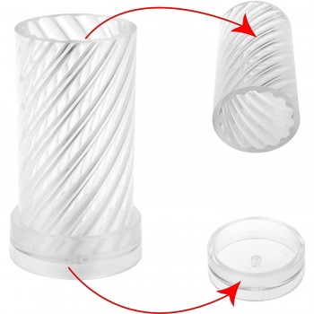 Poli Karbon Mum Kalıbı Mika Sert Plastik Burgulu Mum Kalıbı 16.5 CM 6236 Poli Karbon Mum Kalıbı Mika Sert Plastik Burgulu Mum Kalıbı 16.5 CM 6236