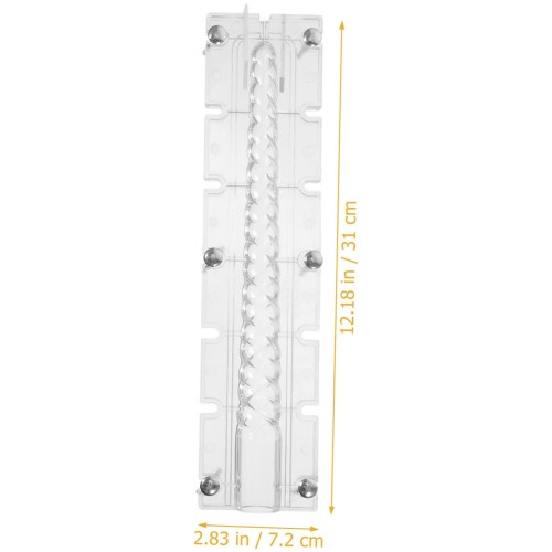 Poli Karbon Mum Kalıbı Şamdanlık  Uzun  Burgulu 31 CM