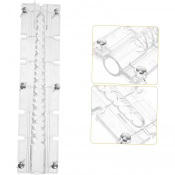 Poli Karbon Mum Kalıbı Şamdanlık  Uzun  Burgulu 31 CM