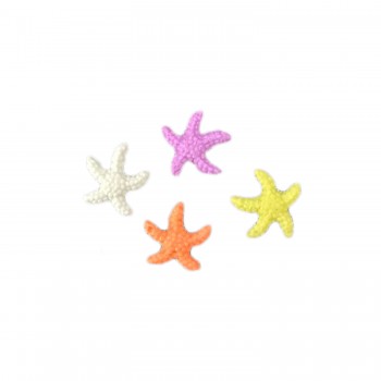 Polyester Deniz Yıldızı Renkli 1.7 CM - 100 Adet Karışık Renk Polyester Deniz Yıldızı Renkli 1.7 CM - 100 Adet Karışık Renk
