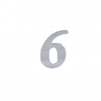 Rakam Aynalı Pleksi 4 Cm - Gümüş Flexi Rakam Sayı 6 Rakamı Rakam Aynalı Pleksi 4 Cm - Gümüş Flexi Rakam Sayı 6 Rakamı