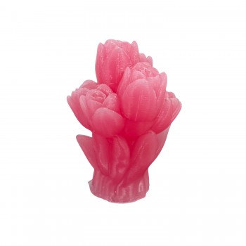 Silikon 3D 6 Güllü Çiçek Buketi Mum Kalıbı