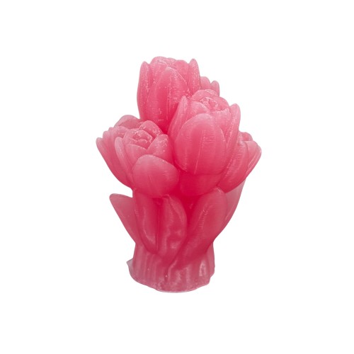 Silikon 3D 6 Güllü Çiçek Buketi Mum Kalıbı