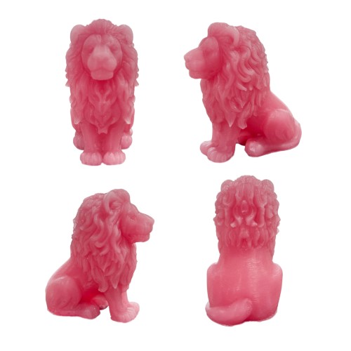 Silikon 3D Aslan Figürü Mum Kalıbı