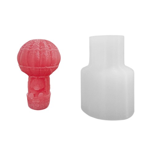 Silikon 3D Balon İçinde Minik Ayıcık Mum Kalıbı