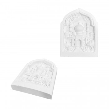 Silikon 3D Cami Motifli Taş Tozu ve Mum Kalıbı