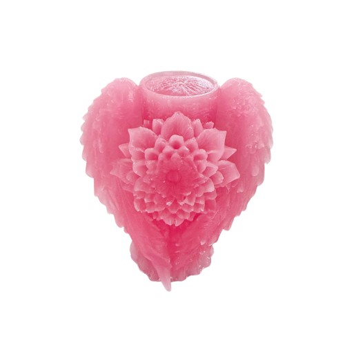 Silikon 3D Çiçekli Melek Kanadı Mum Kalıbı