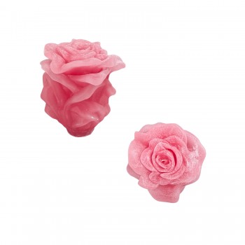 Silikon 3D Dev Gül Mum Kalıbı