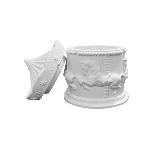 Silikon 3D Kapaklı Atlı Karınca Desenli Taş Tozu Mumluk Kalıbı