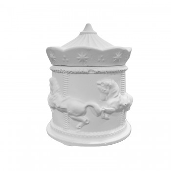 Silikon 3D Kapaklı Atlı Karınca Desenli Taş Tozu Mumluk Kalıbı