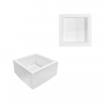 Silikon 3D Kare Taş Tozu Saksı ve Mumluk Kalıbı