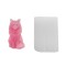Silikon 3D Kedi Figürü Mum Kalıbı