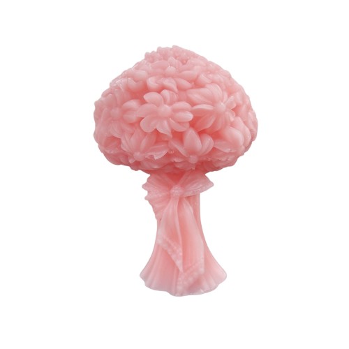 Silikon 3D Kurdeleli Çiçek Buketi Mum Kalıbı
