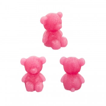 Silikon 3D Mini Süslemelik Oturan Sevimli Ayıcık Mum Kalıbı