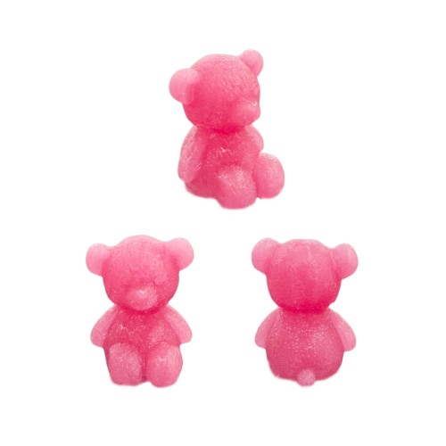 Silikon 3D Mini Süslemelik Oturan Sevimli Ayıcık Mum Kalıbı