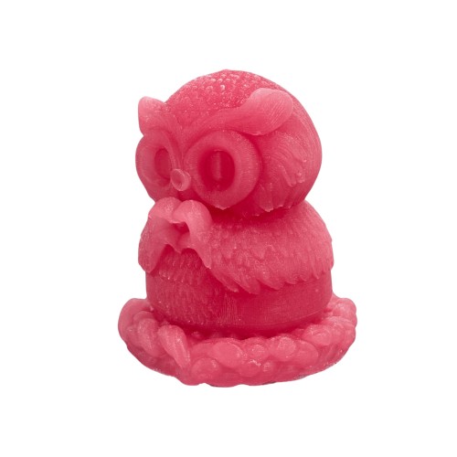 Silikon 3D Sevimli Kalp Yapan Baykuş Mum Kalıbı