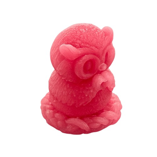 Silikon 3D Sevimli Kalp Yapan Baykuş Mum Kalıbı