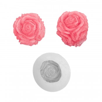 Silikon 3D Silindir Gül Buketi Mum Kalıbı