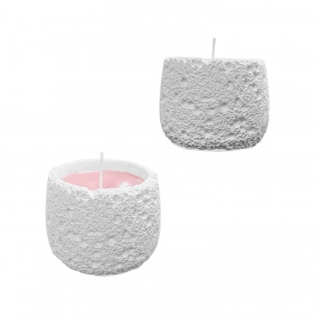 Silikon 3D Taş Dokulu Taş Tozu Mumluk Kalıbı