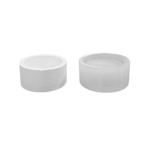 Silikon 3D Yuvarlak Taş Tozu Saksı ve Mumluk Kalıbı