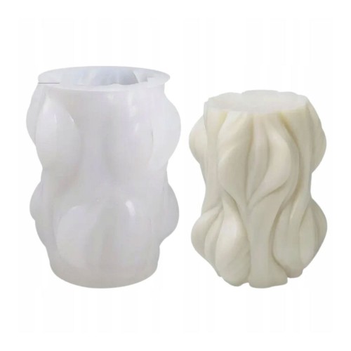 Silikon Büyük Dalga Mum Kalıbı Sütun Mum Kalıbı 9.1X7.3 CM Silikon Büyük Dalga Mum Kalıbı Sütun Mum Kalıbı 9.1X7.3 CM