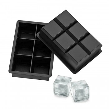 Silikon Buz Kalıbı Büyük Boy Kare Buz Kalıbı 6 Lı