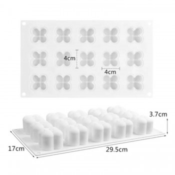 Silikon Çoklu Bubble Mum Kalıbı 15 Li Küçük Boy Silikon Çoklu Bubble Mum Kalıbı 15 Li Küçük Boy