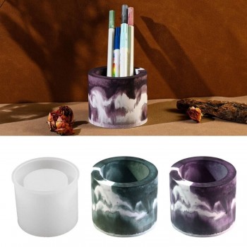 Silikon Epoksi Taş Tozu Mumluk Kalemlik Saksı Kalıbı 7X8.5 CM Silikon Epoksi Taş Tozu Mumluk Kalemlik Saksı Kalıbı 7X8.5 CM