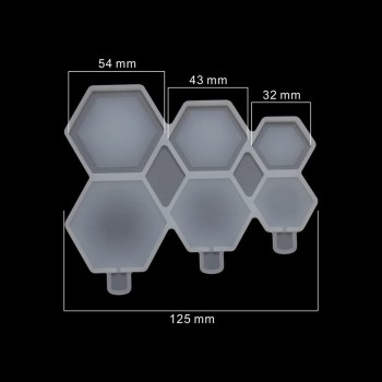 Silikon Kalıp Beşgen Model Bombeli ve Düz Şeker Lolipop Kalıbı 6 Lı Silikon Kalıp Beşgen Model Bombeli ve Düz Şeker Lolipop Kalıbı 6 Lı