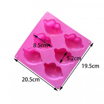 Silikon Kalıp Çikolata Kurabiye Sabun Ve Epoksi Dudak Kalıbı 6 lı Silikon Kalıp Çikolata Kurabiye Sabun Ve Epoksi Dudak Kalıbı 6 lı