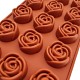 Silikon Kalıp Çikolata Ve Buz Gül Model Şeker Hamuru Kek Kalıbı 15 Li