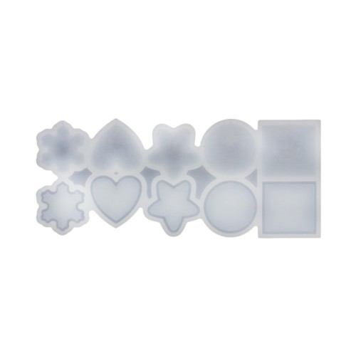 Silikon Kalıp Çoklu Şekilli Bombeli ve Düz Şeker Lolipop Kalıbı 10 Lu