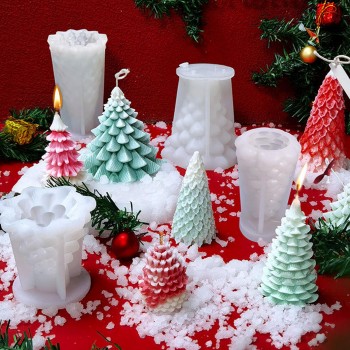 Silikon Kalıp Dekoratif Yılbaşı Noel Ağacı Noel Dekorasyon Mum Kalıbı 8X7.8 CM Silikon Kalıp Dekoratif Yılbaşı Noel Ağacı Noel Dekorasyon Mum Kalıbı 8X7.8 CM
