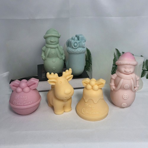 Silikon Kalıp Dekoratif Yılbaşı Zil Çan Noel Dekorasyon Mum Kalıbı 8.3X8.1 CM Silikon Kalıp Dekoratif Yılbaşı Zil Çan Noel Dekorasyon Mum Kalıbı 8.3X8.1 CM