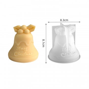 Silikon Kalıp Dekoratif Yılbaşı Zil Çan Noel Dekorasyon Mum Kalıbı 8.3X8.1 CM Silikon Kalıp Dekoratif Yılbaşı Zil Çan Noel Dekorasyon Mum Kalıbı 8.3X8.1 CM