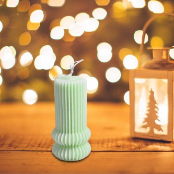 Epoksi Silikon Düz Çizgili Sütun Taş Tozu Ev Dekorasyonu Mum Kalıbı Epoksi Silikon Düz Çizgili Sütun Taş Tozu Ev Dekorasyonu Mum Kalıbı