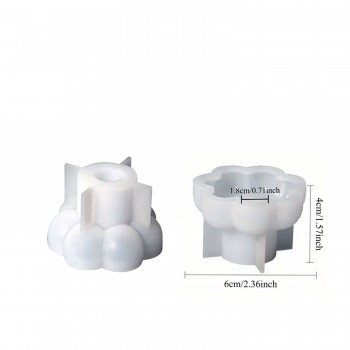 Epoksi Silikon Bubble Misketli Taş Tozu Beton Şamdanlık Mum Tutucu Kalıbı 6 CM Epoksi Silikon Bubble Misketli Taş Tozu Beton Şamdanlık Mum Tutucu Kalıbı 6 CM