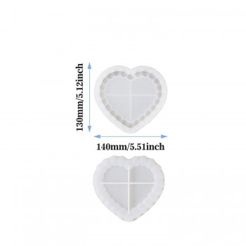 Silikon Kalıp Epoksi Taş Tozu Beton Kalp Mini Misketli Bubble Tepsi Kalıbı 13X14 CM Silikon Kalıp Epoksi Taş Tozu Beton Kalp Mini Misketli Bubble Tepsi Kalıbı 13X14 CM