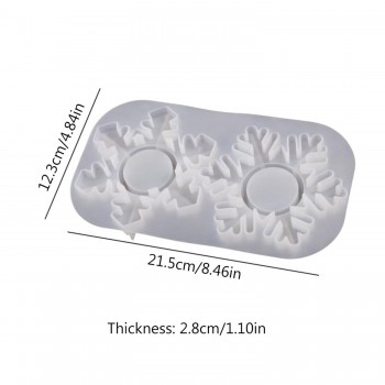 Epoksi Silikon Kalıp Taş Tozu Beton Kar Tanesi Şamdanlık Mum Tutucu Kalıbı 2 Li Epoksi Silikon Kalıp Taş Tozu Beton Kar Tanesi Şamdanlık Mum Tutucu Kalıbı 2 Li