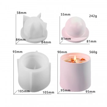 Silikon Kalıp Epoksi Taş Tozu Beton Alçı Silindir Saklama Ve Mum Kapaklı Kavanoz Kalıbı Silikon Kalıp Epoksi Taş Tozu Beton Alçı Silindir Saklama Ve Mum Kapaklı Kavanoz Kalıbı