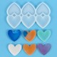 Silikon Kalıp Kalp Model Bombeli ve Düz Şeker Lolipop Kalıbı 6 Lı