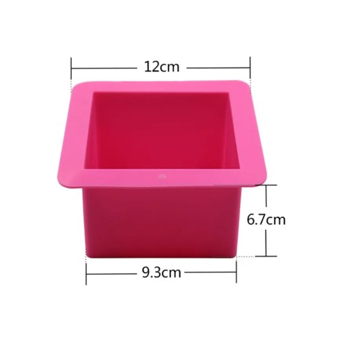 Silikon Kalıp Kare  Silikon Küçük Boy  Sabun Kalıbı   1 ADET