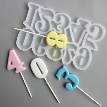 Silikon Kalıp Pasta Yaş Rakamları Lolipop Şeker Rakam Kalıbı Silikon Kalıp Pasta Yaş Rakamları Lolipop Şeker Rakam Kalıbı